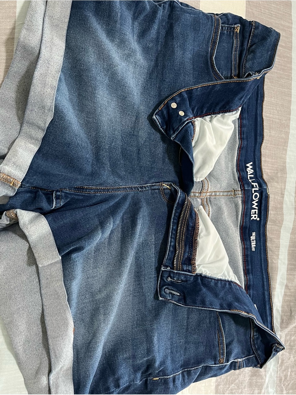 Wallflower Dark Blue Denim Jeans Shorts